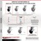 Service Caster 4 Inch Rubber on Steel Caster Brakes/Swivel Locks and 2 Rigid SCC, 2PK SCC-35S420-RSB-SLB-BSL-2-R-2 - alternate 4